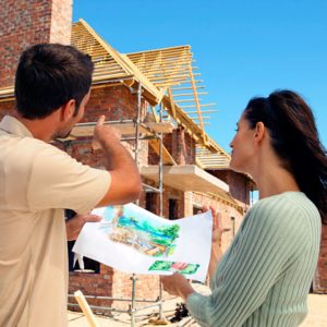 Projet immobilier : visite de chantier pour vente sur plans avec l'agence Désormière & Vanhalst