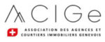 Logo de l'ACIGe, association des agences et courtiers immobiliers genevois