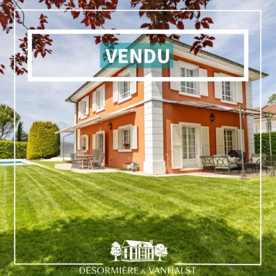 Superbe maison individuelle à Veyrier vendue avec l'agence immobilière Désormière & Vanhalst